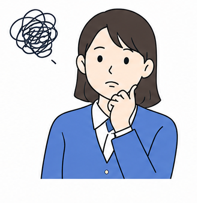 悩む女子